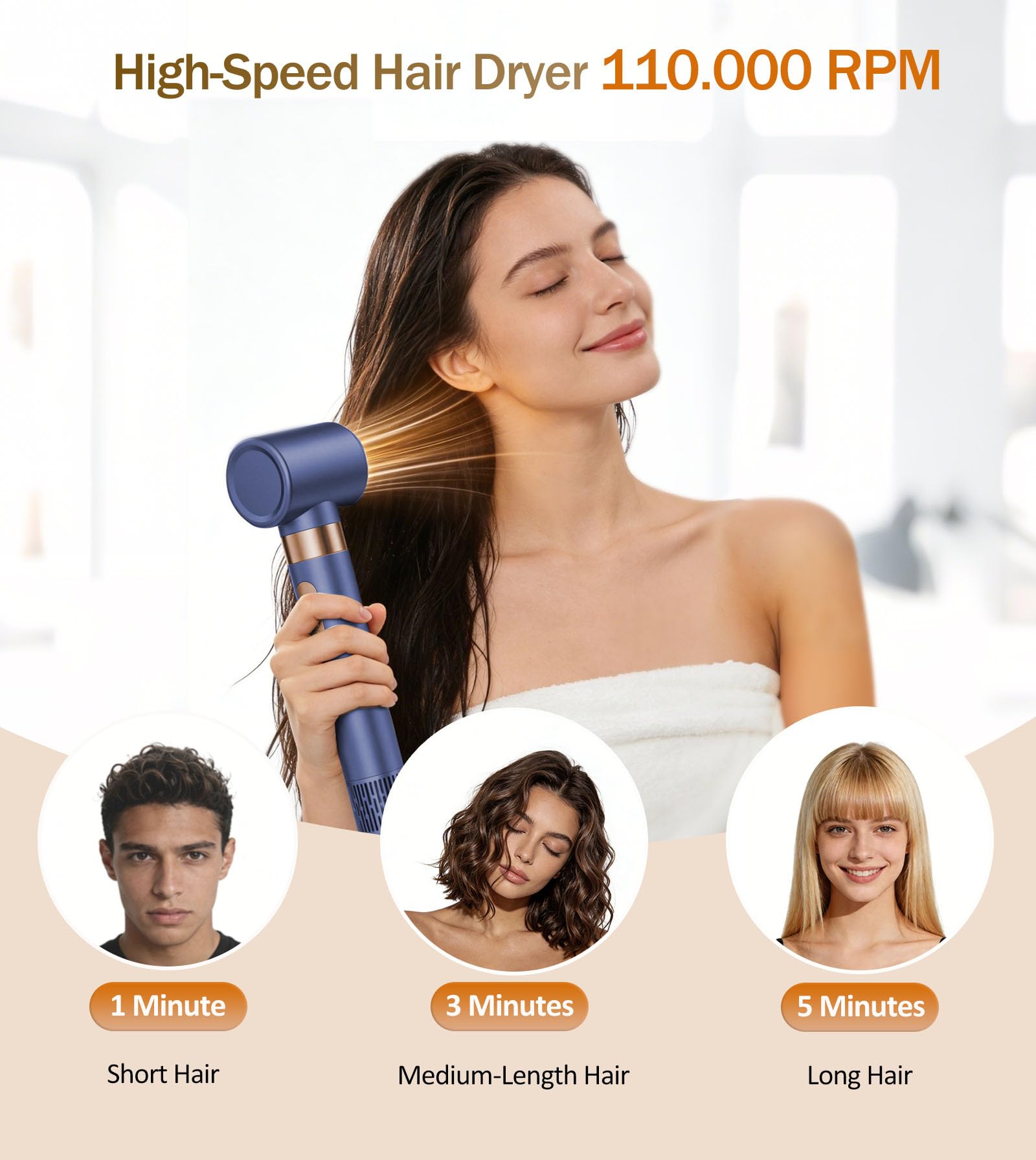 Professional 8-in-1 Hot Air Hair Styler & Dryer Set