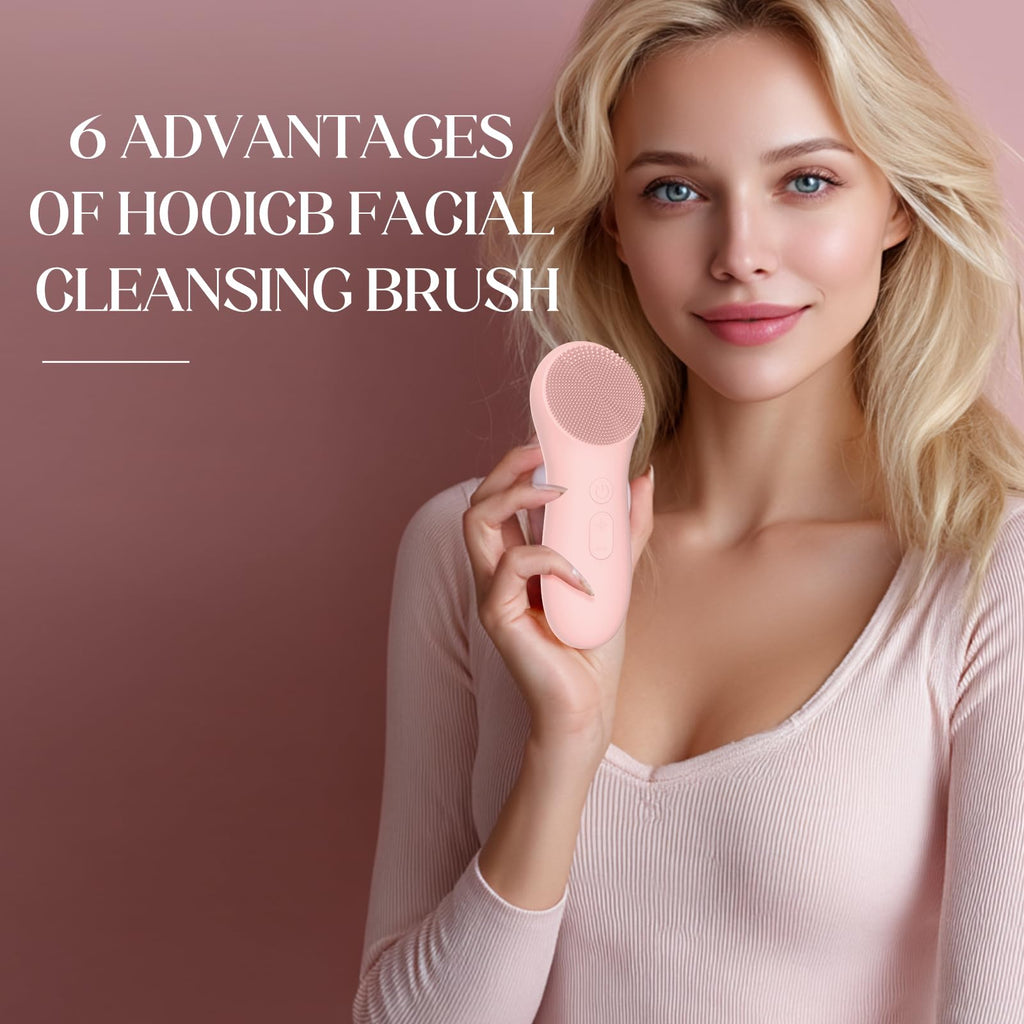 Waterproof Silicone Electric Facial Cleansing Brush Rechargeable