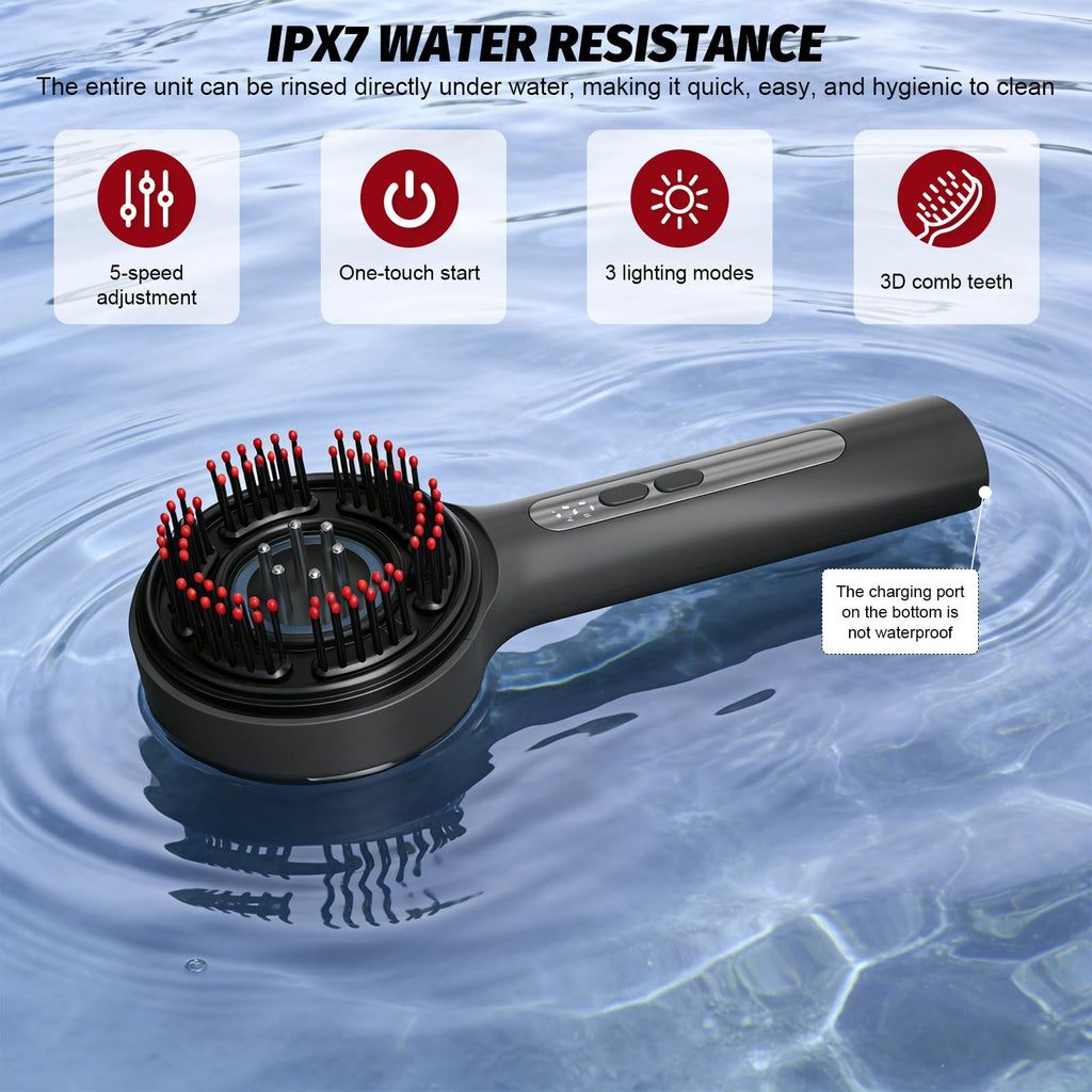 3-in-1 Electric Scalp Massager with Hair Oil Applicator