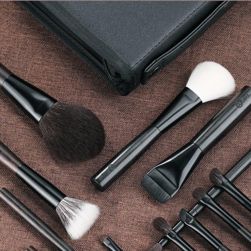 12-Piece Professional Makeup Brush Set for Face & Eyes
