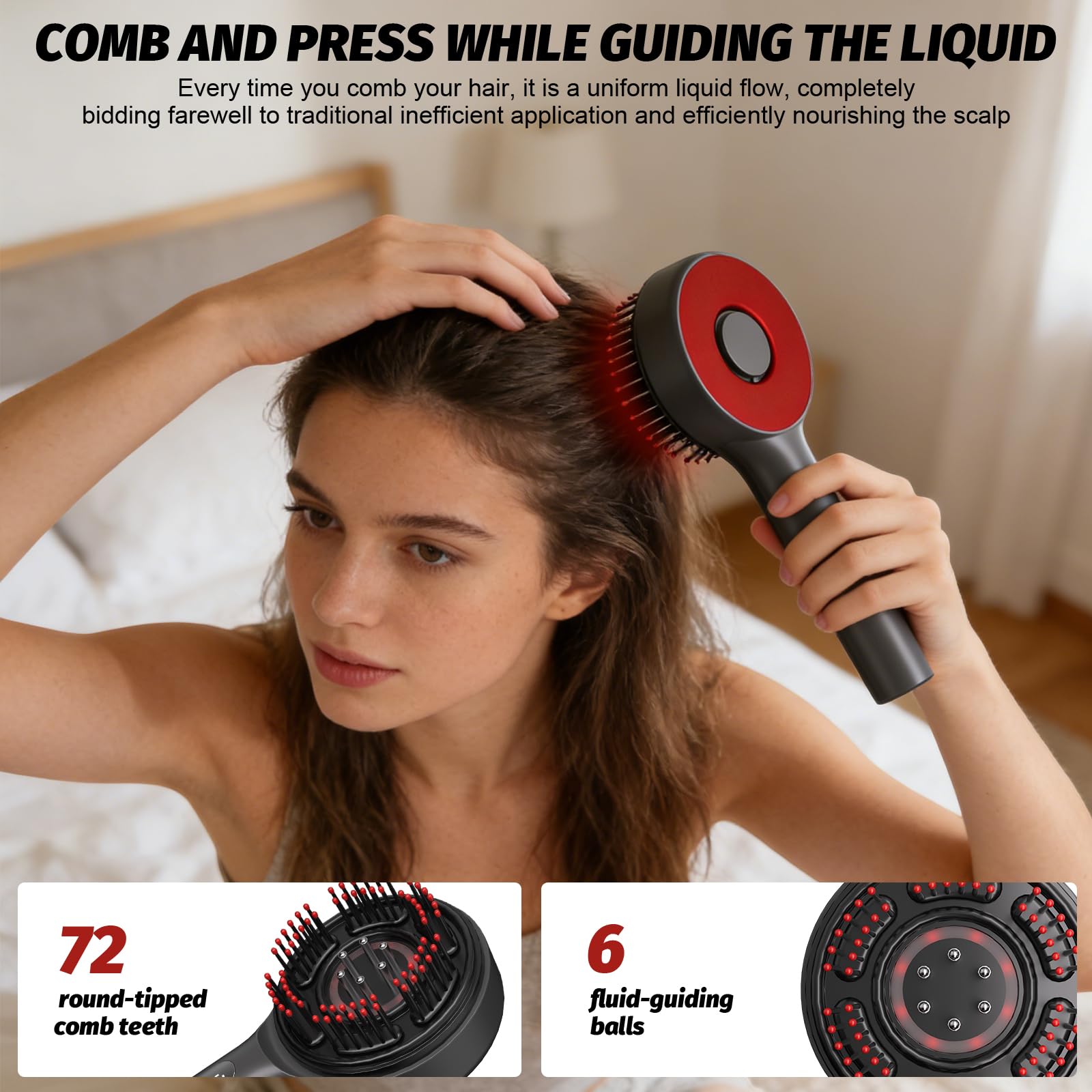 3-in-1 Electric Scalp Massager with Hair Oil Applicator