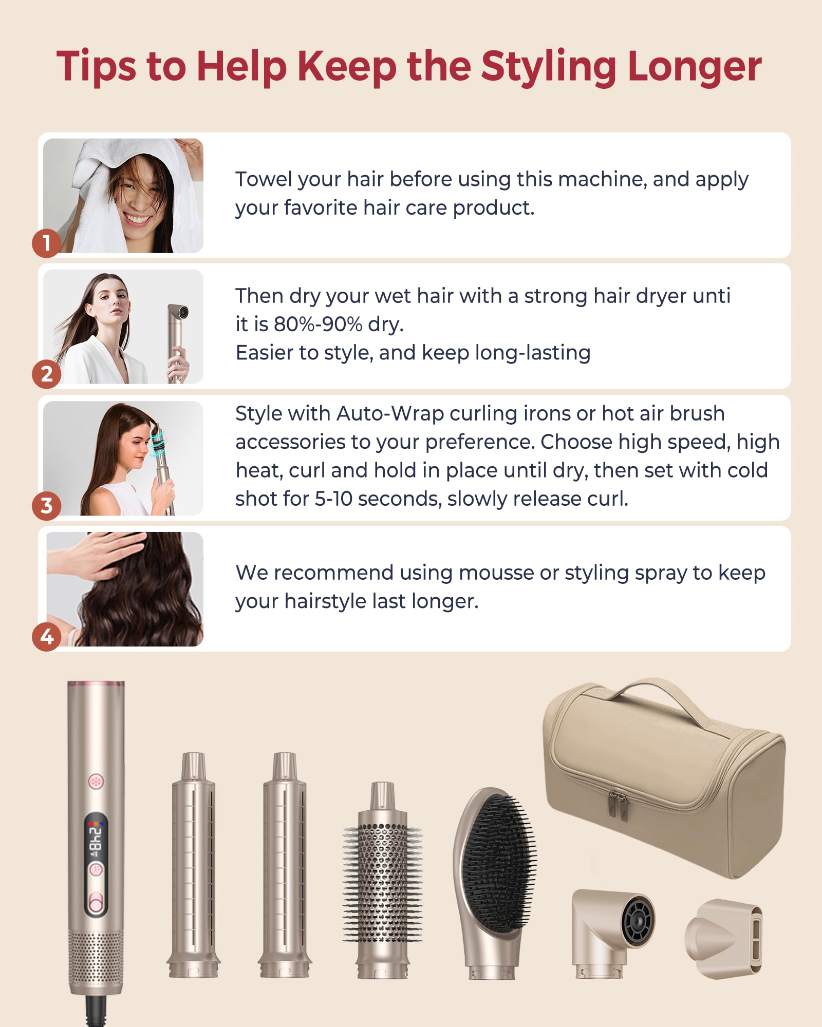 UKLISS Multi-Styler Hair Styling Tool