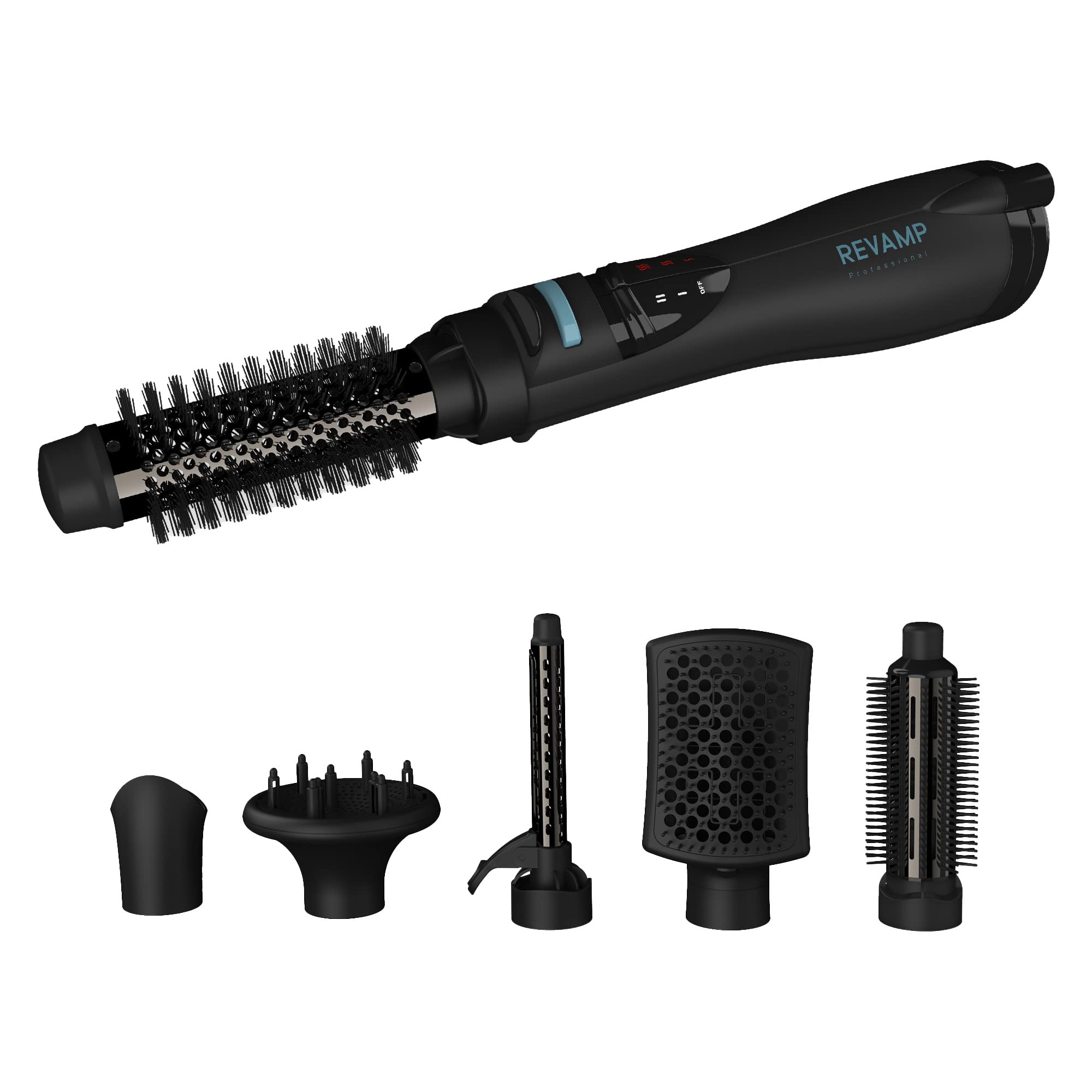 6-in-1 Hot Air Hair Styler & Dryer Brush for Wet & Dry Hair