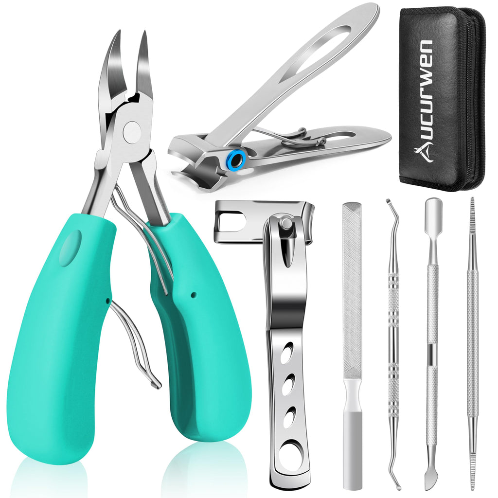 7-Piece Heavy-Duty Toenail Clipper Set for Thick Nails