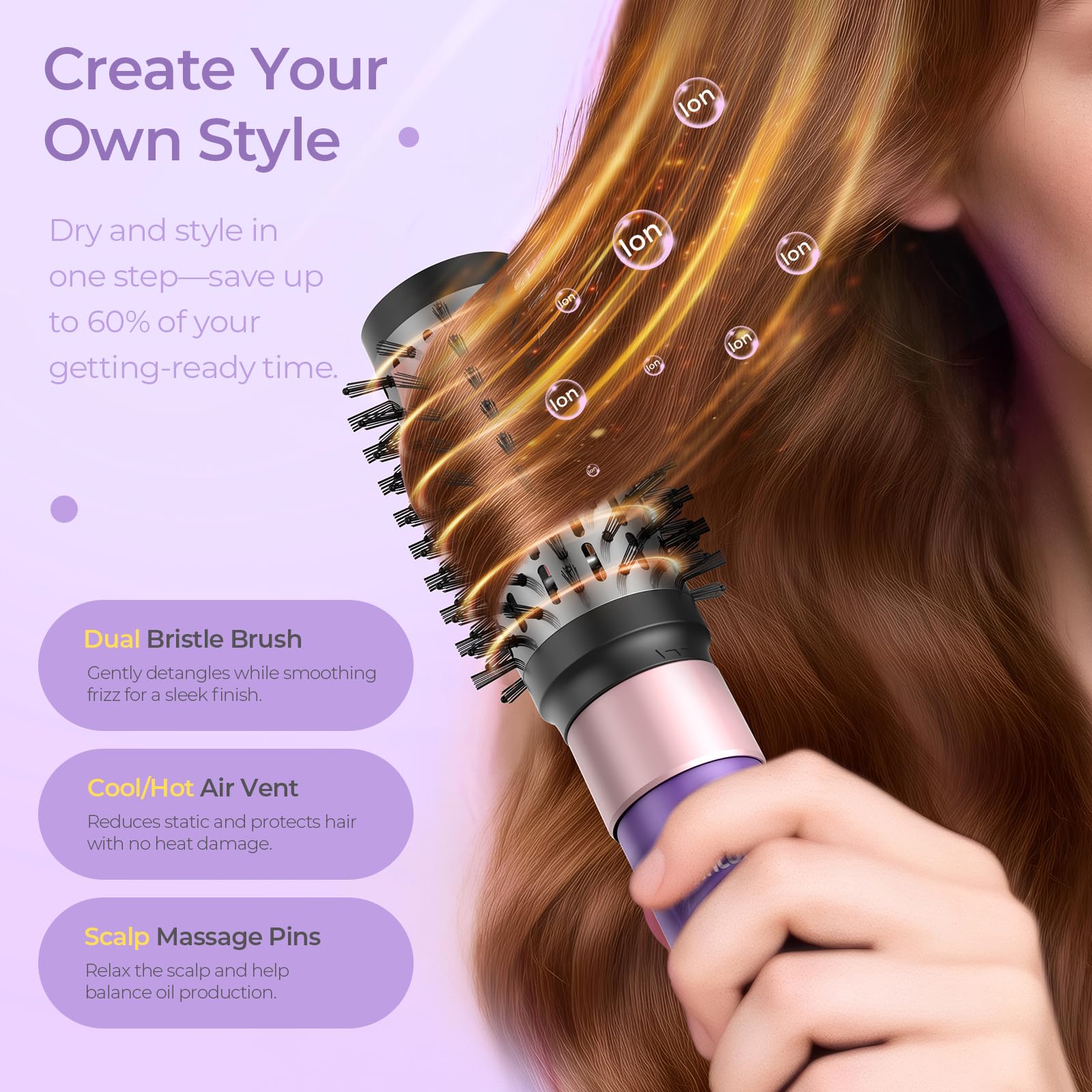 7-in-1 Hot Air Hair Styler & Dryer Brush Set