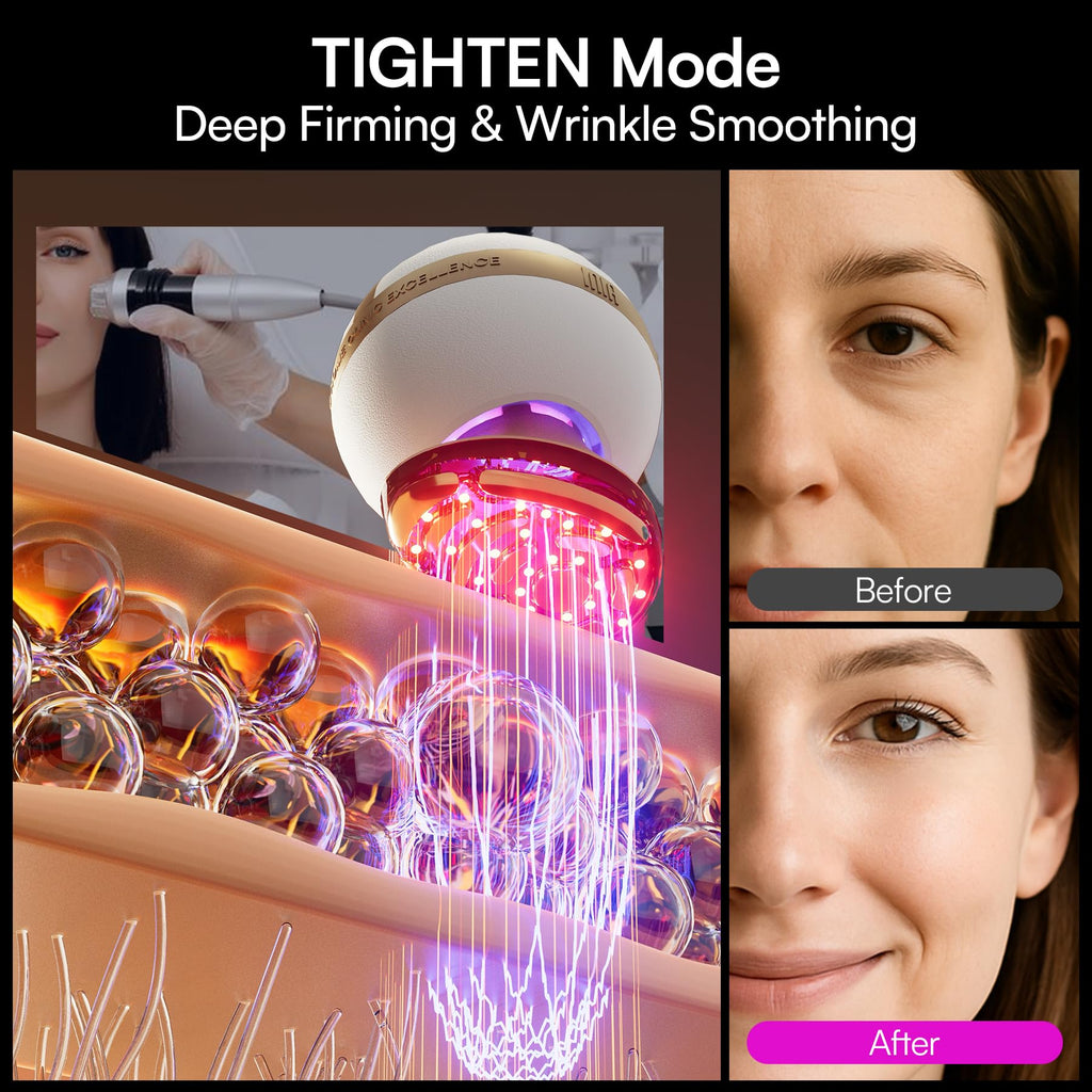 INIA SPHERA Upgraded 8-in-1 Microcurrent Facial Device for Face & Neck