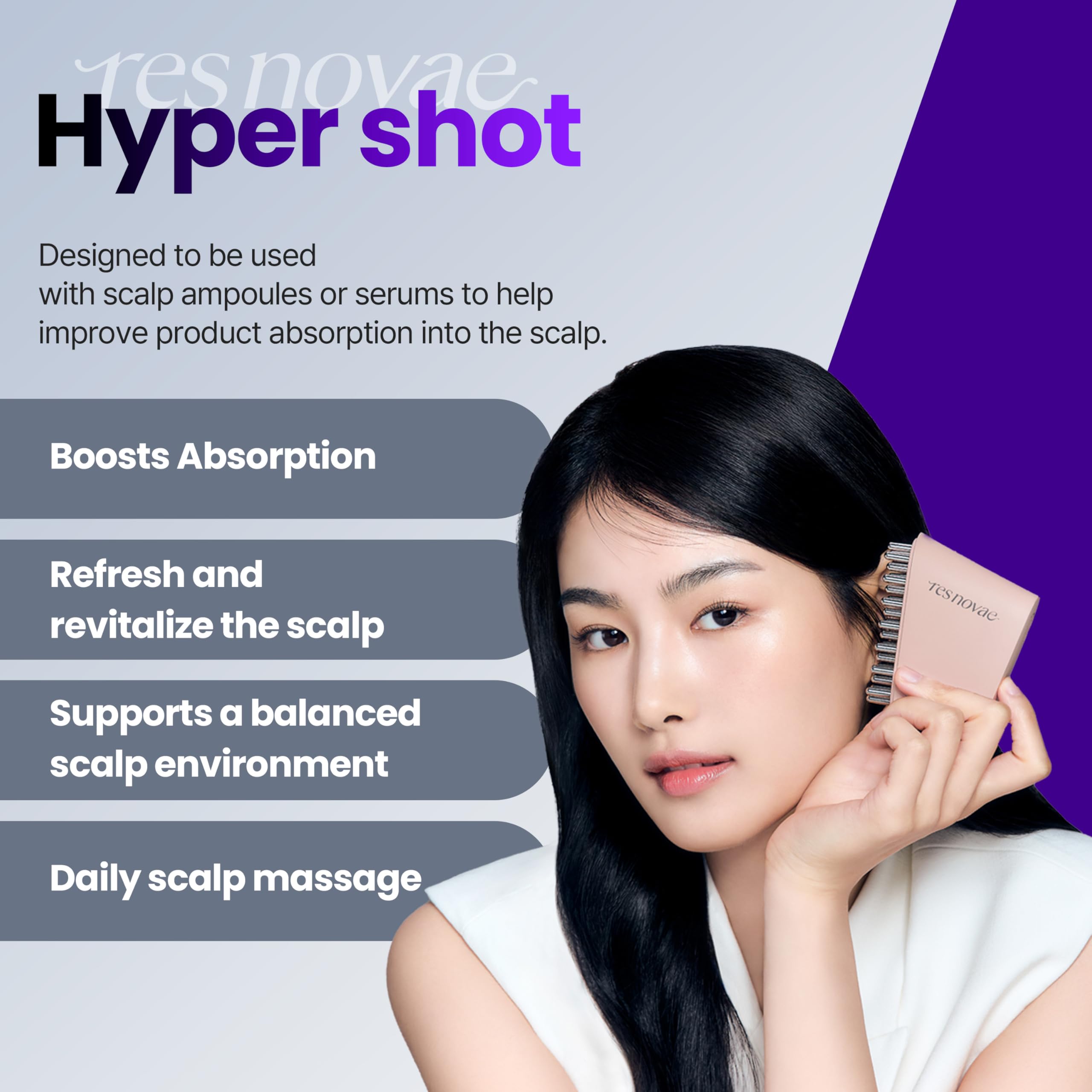 Scalp Care Device for Massage & Serum Absorption
