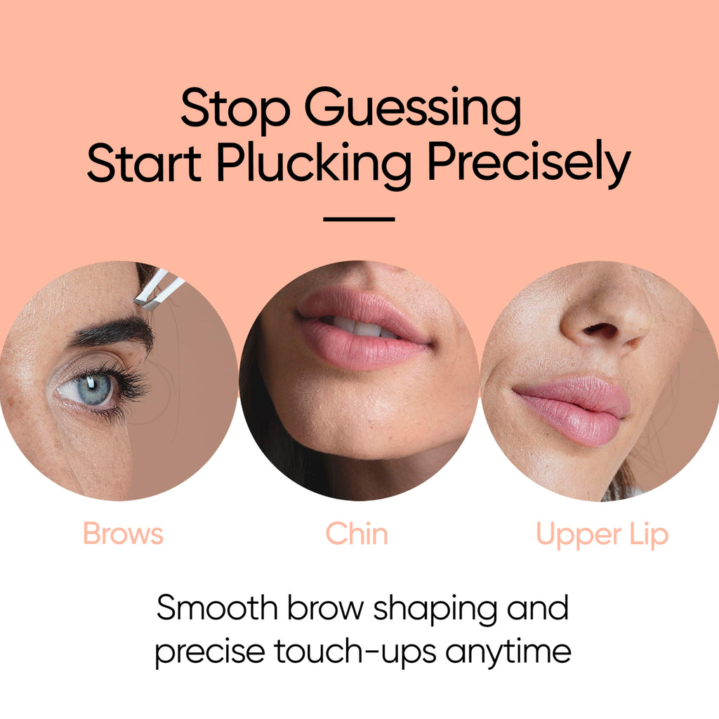LED Lighted Precision Eyebrow Tweezers