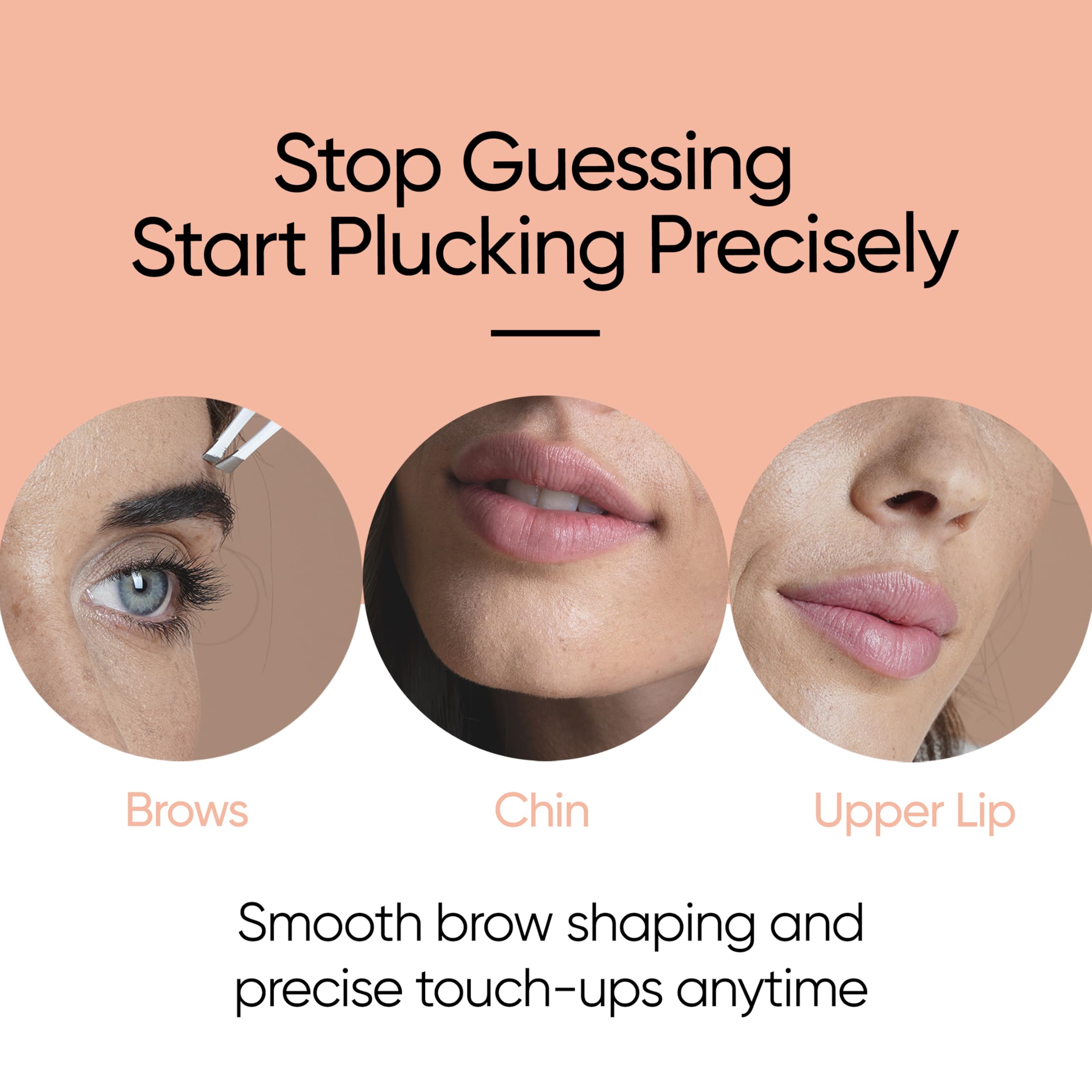 LED Lighted Precision Eyebrow Tweezers