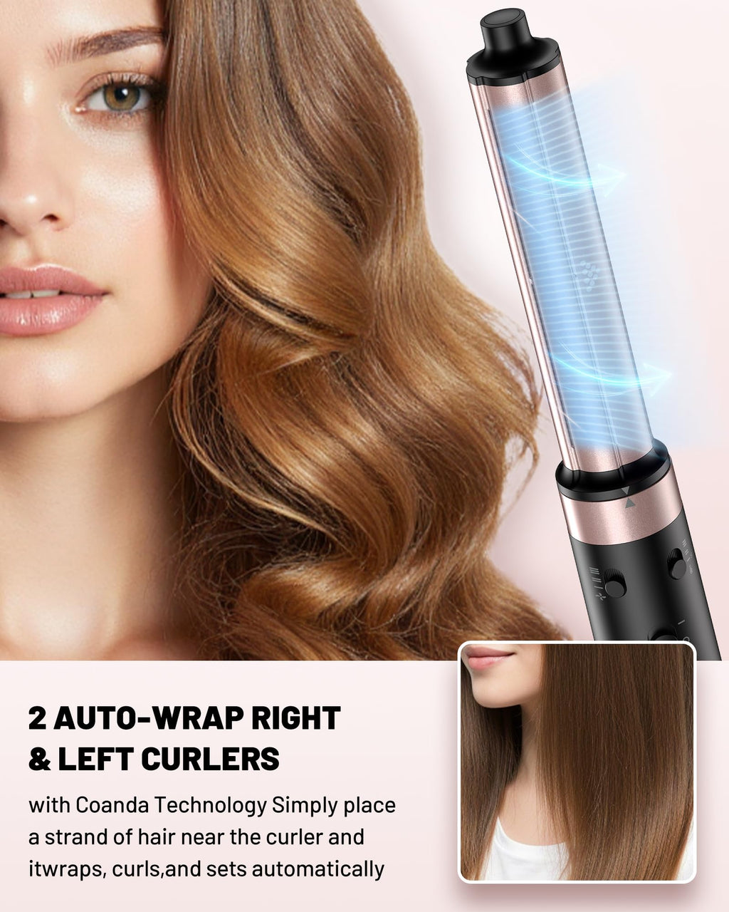 5-in-1 Ionic Hot Air Hair Styler Set with Travel Bag