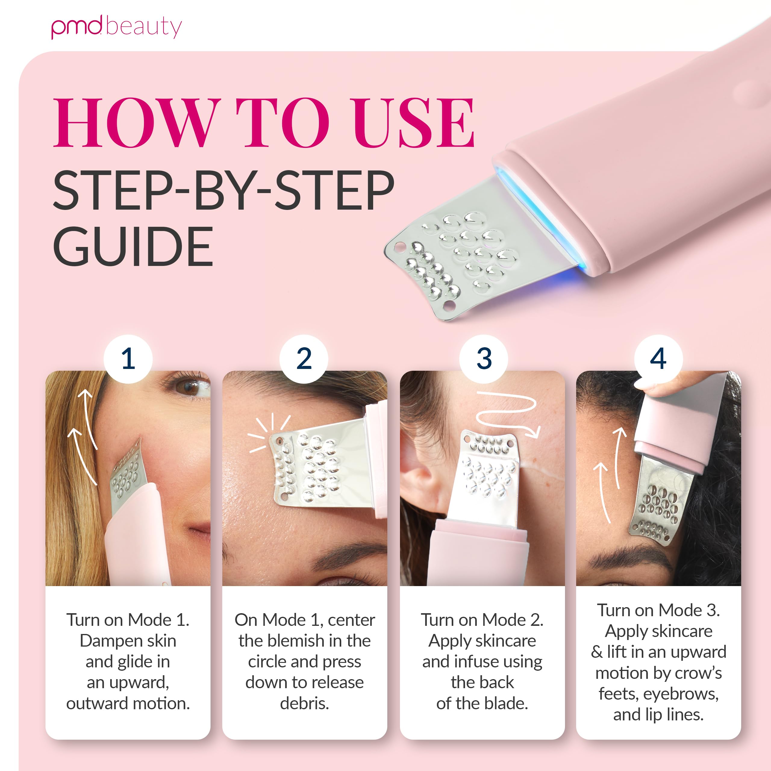 Ultrasonic Skin Spatula Pore Extractor & Facial Lifting Tool